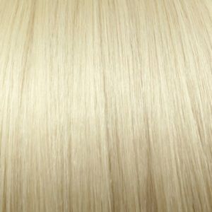 Ash blonde human hair extensions
